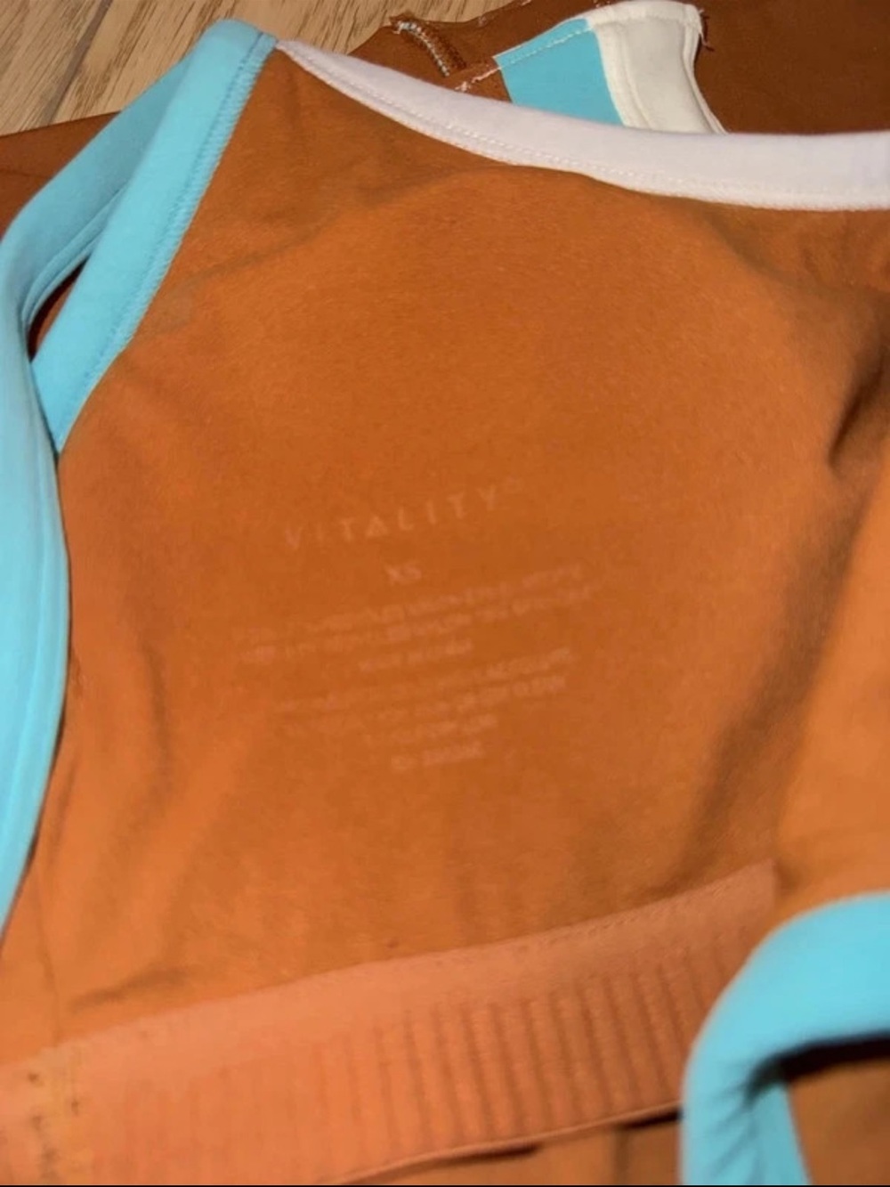 Vitality cloud II toffee contrast Women's Brown Athletic set with Aqua Trim - Picture 7 of 8